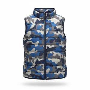 Gymboree Boys Blue Camouflage Puffer Vest Size L (10-12)